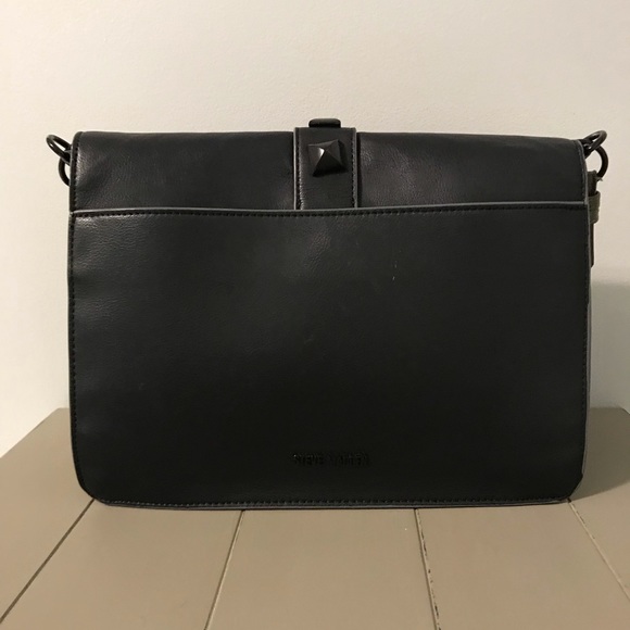 Steve Madden Black & Olive Green Studded Purse - Picture 3 of 8